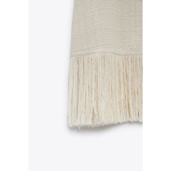 Fringe Textured Top New Light Beige - Picture 5 of 9